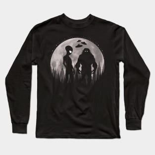 Bigfoot Alien Ufos Long Sleeve T-Shirt